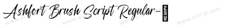 Ashfort Brush Script Regular字体转换